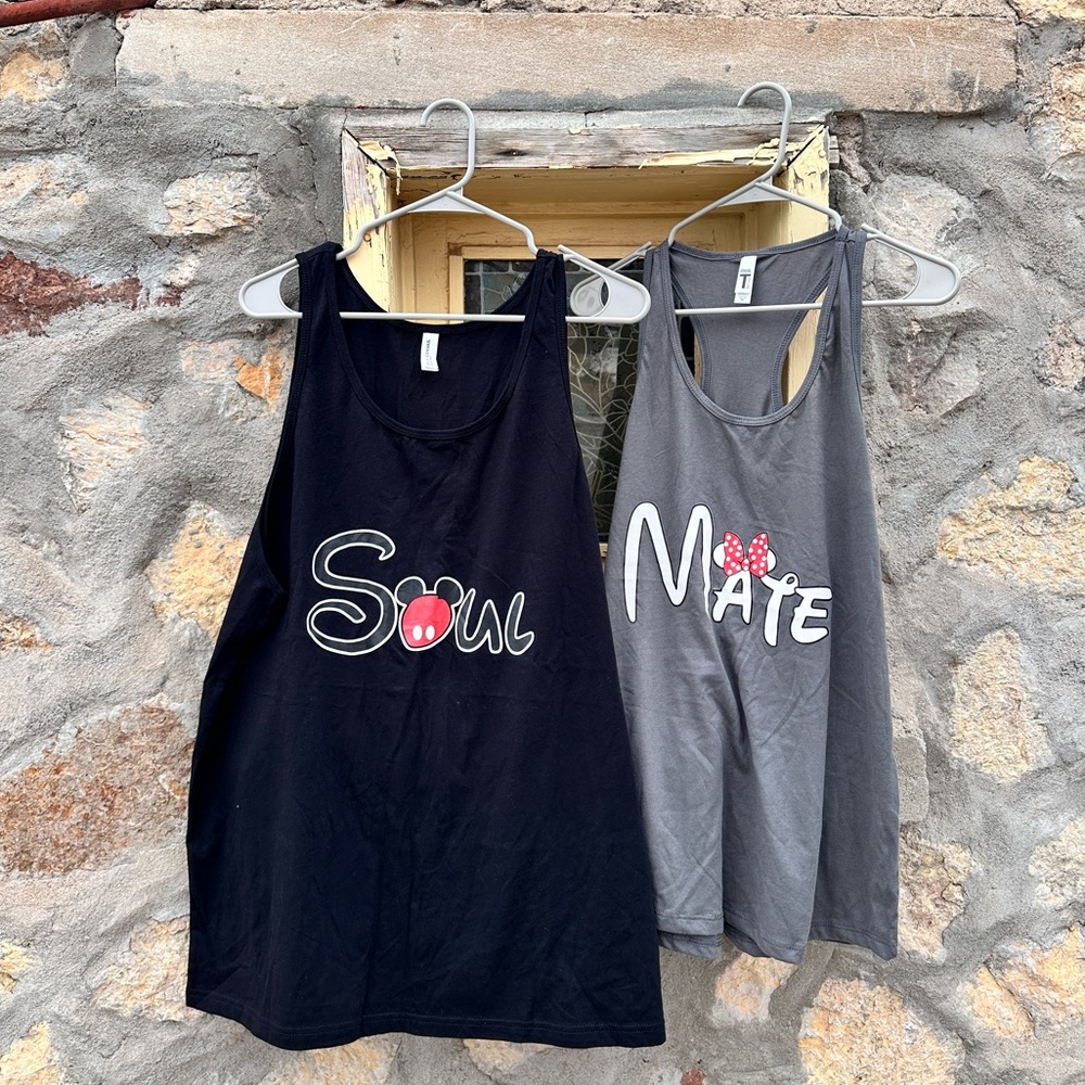 SOUL MATE Matching Men and Women Tank top